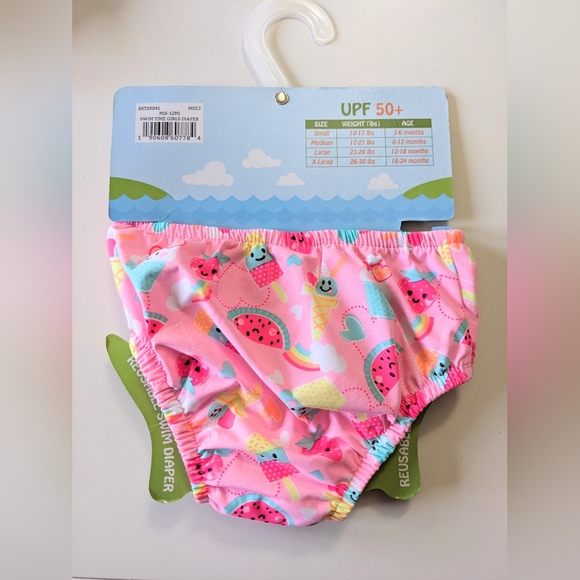 SWIM TIME, Reusable Swim Diaper, 6-12 Months/17-21 Lbs. - Picture 3 of 5
